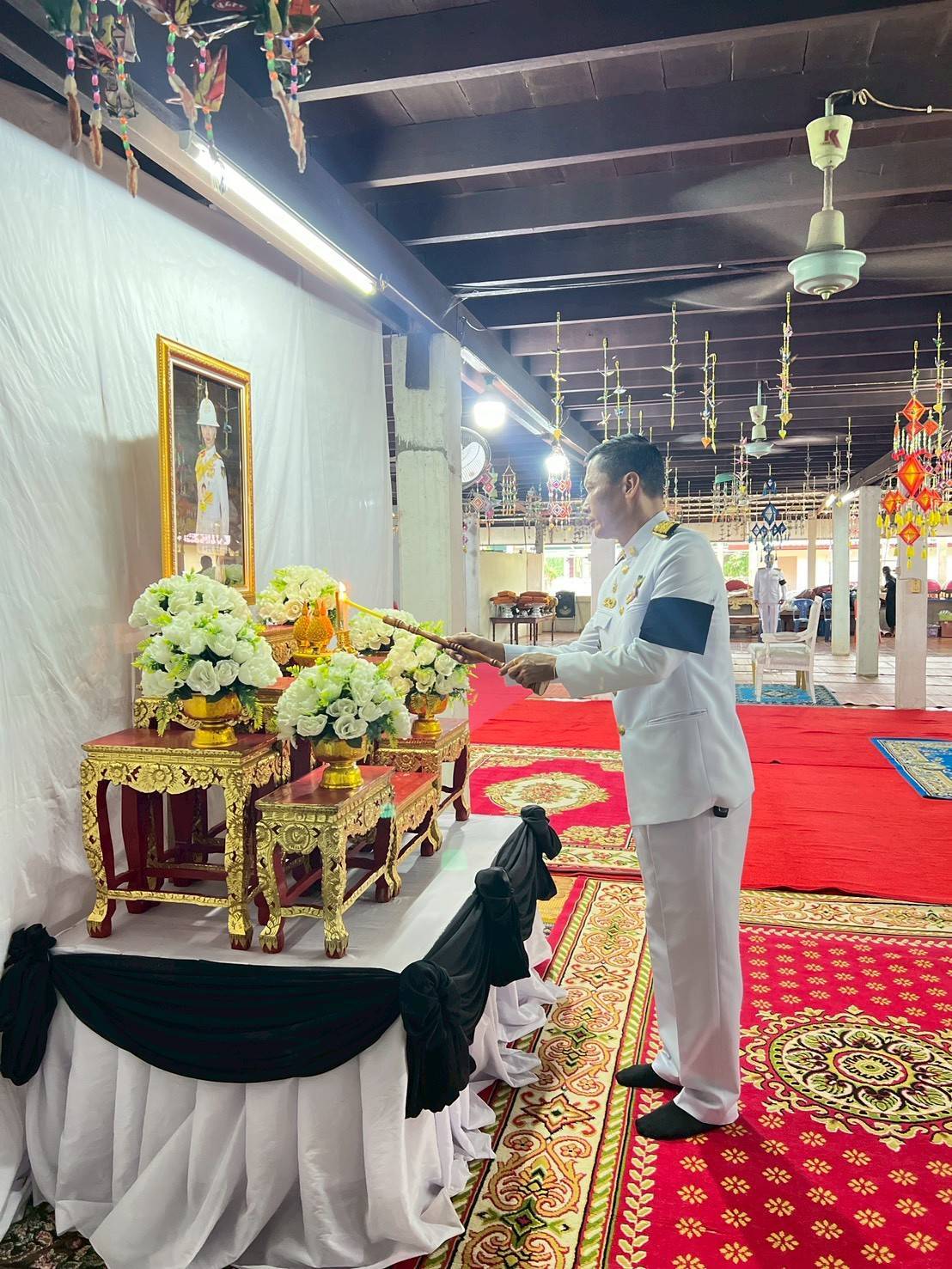 สำนักงานพัฒนาชุมชนอำเภอโคกศรีสุพรรณ: ร่วมพิธีบำเพ็ญกุศลสัตตมวาร อุทิศถวายพระกุศล สมเด็จเจ้าฟ้าพัชรกิติยาภา ในวาระครบ ๗ วัน