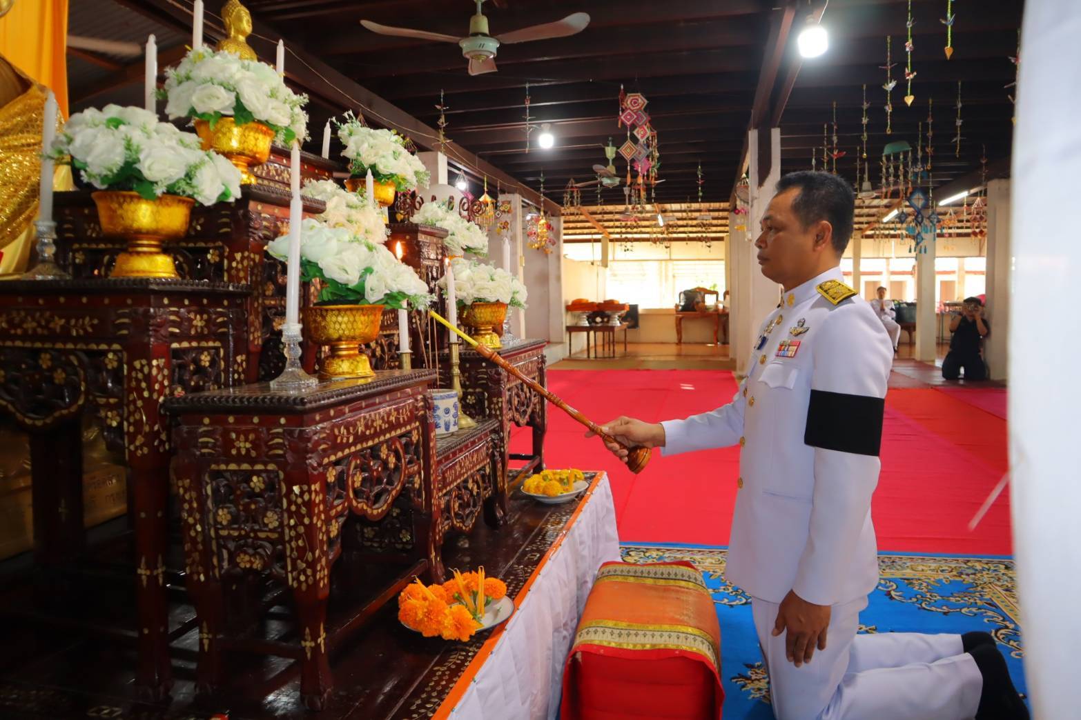 สำนักงานพัฒนาชุมชนอำเภอโคกศรีสุพรรณ: ร่วมพิธีบำเพ็ญพระกุศลในวาระครบ ๑๕ วัน (ปัณรสมวาร)อุทิศถวายพระกุศล สมเด็จเจ้าฟ้าพัชรกิติยาภา 